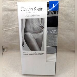 Calvin Klein Women's Cotton Stretch Bikini Underwear 3-Pack